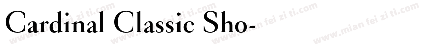 Cardinal Classic Sho字体转换